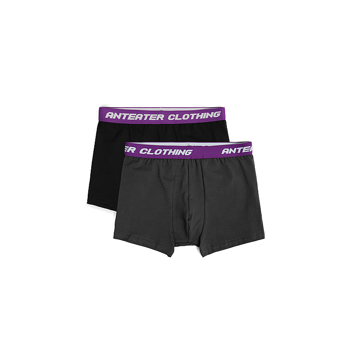 Трусы ANTEATER Boxers-black-grey