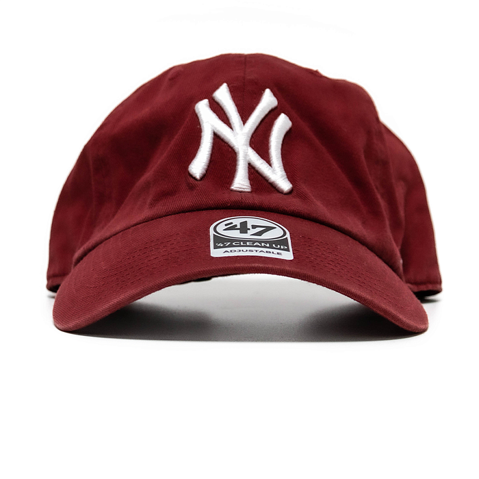 Бейсболка '47 Brand CLEAN UP New York Yankees B-RGW17GWS-RZ Razor Red