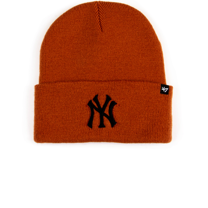 Шапка '47 Brand HAYMAKER CUFF KNIT New York Yankees B-HYMKR17ACE-BOD Burnt Orange