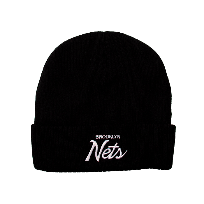Шапка Mitchell&Ness Lowball Cuff Knit Brooklyn Nets black